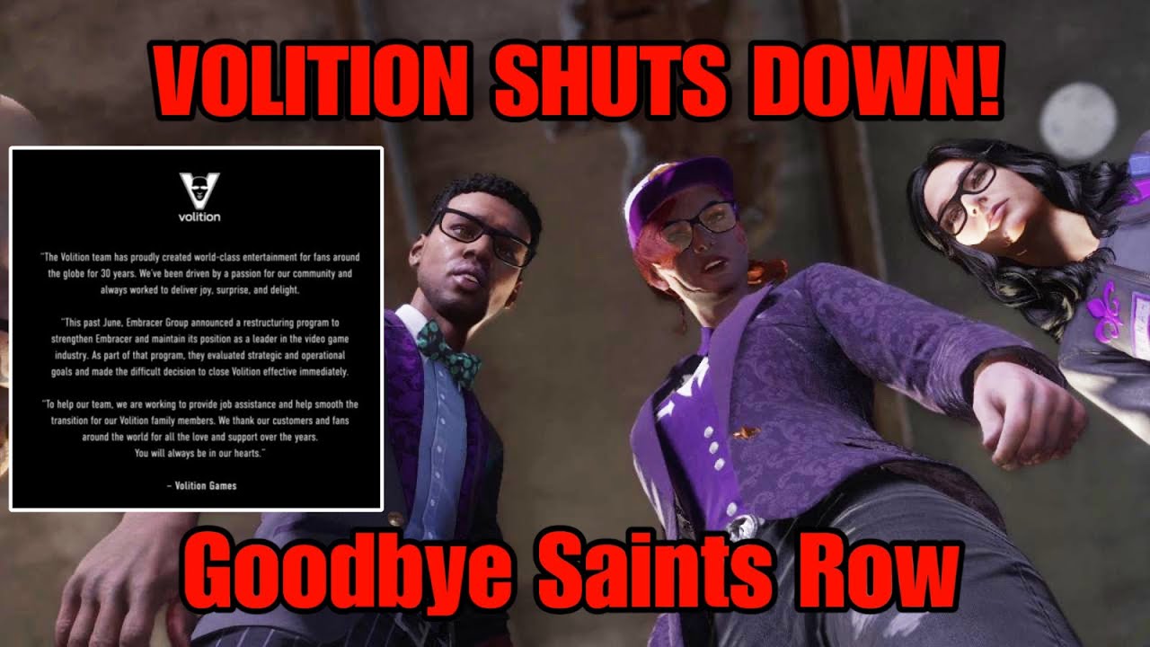 Volition Games Has Shut Down! The End of Saints Row