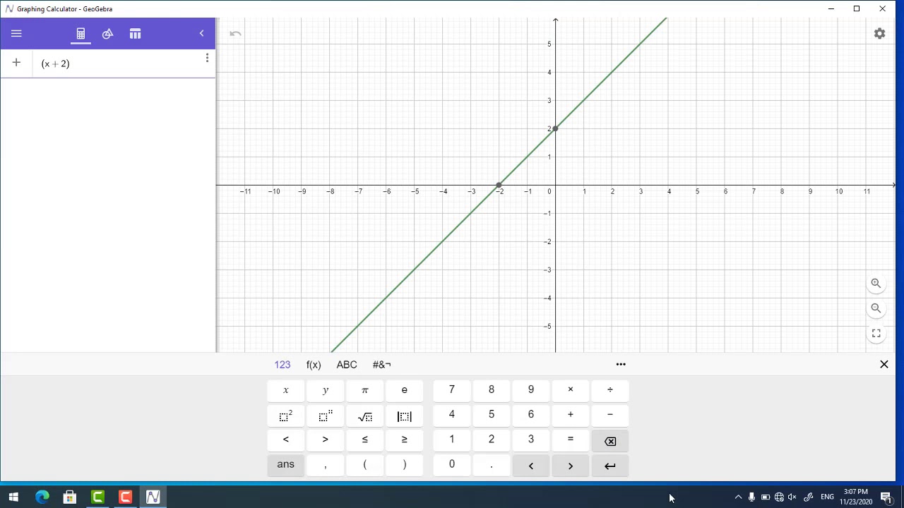 Geo Gebra شرح تطبيق برنامج جيوا جبرا لتمثيل البياني للدوال الحقيقية للصف الثاني الثانوي ترم أول 2021
