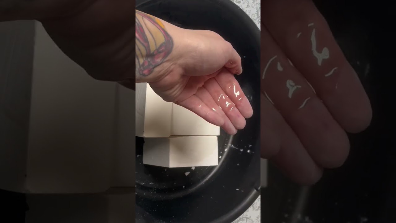 Baby Oil on Gym Chalk & Hands