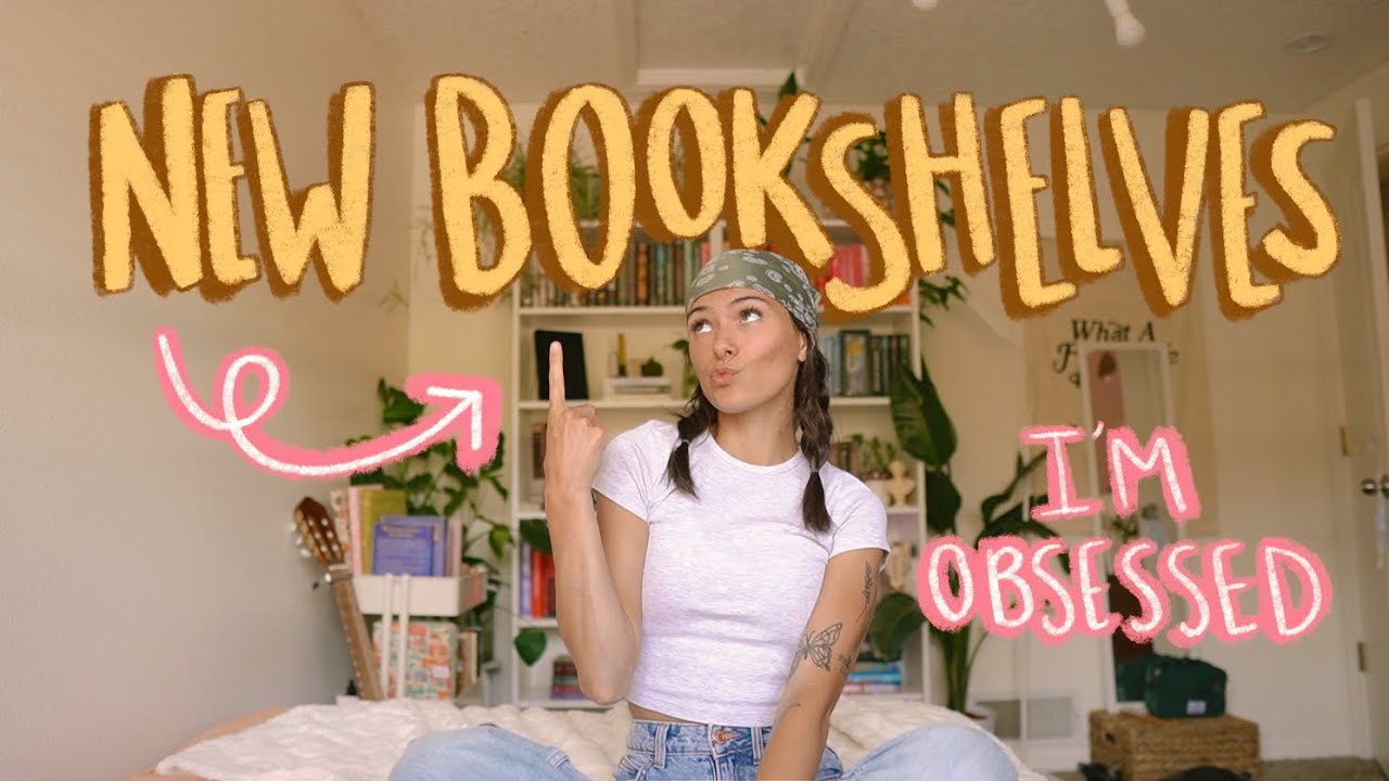 NEW BOOKSHELVES organization & home library tour📚