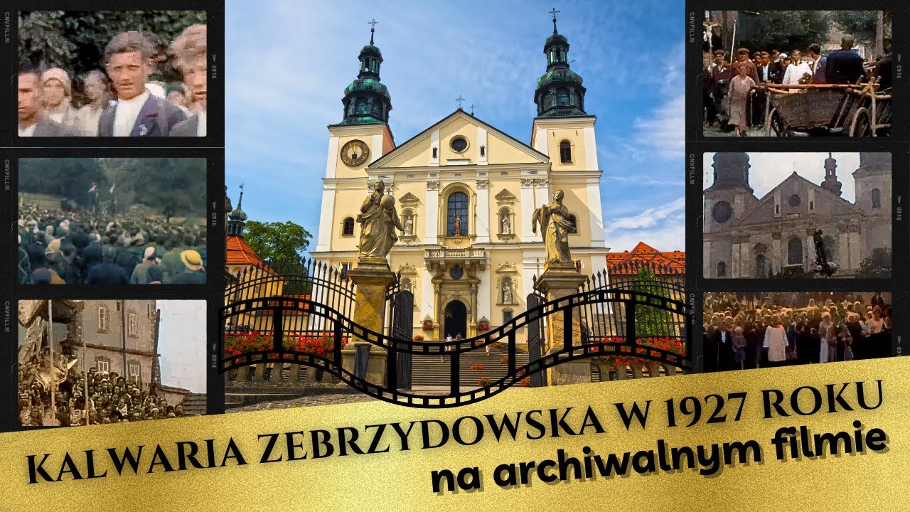 Kalwaria Zebrzydowska w 1927 roku na starym filmie / Historia Polski