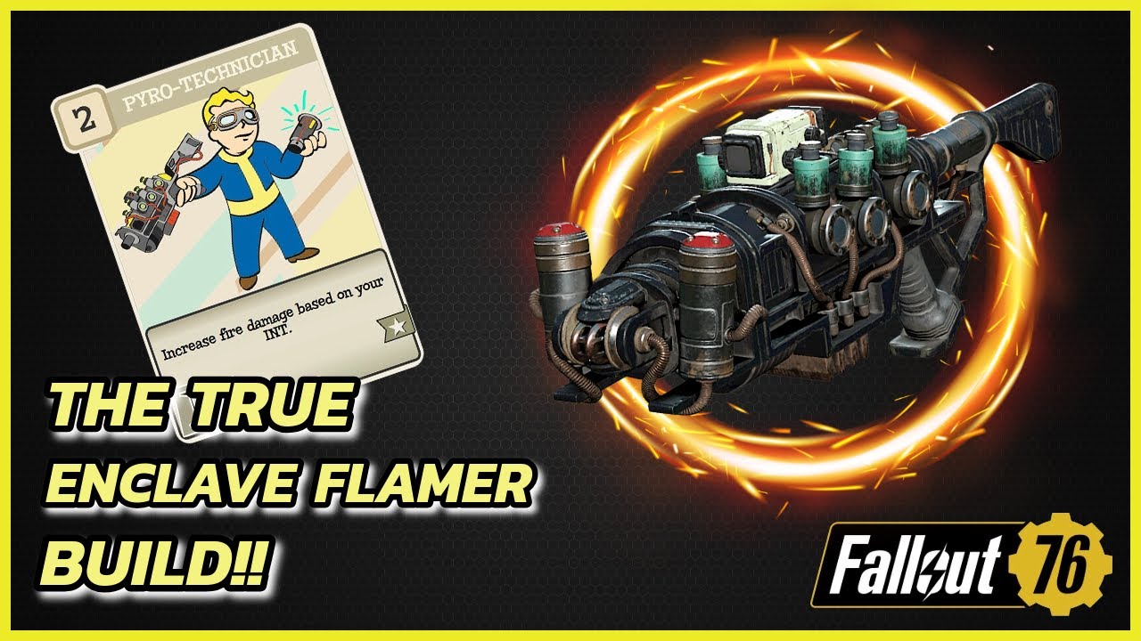 Fallout 76 - Enclave Plasma Rifle With Fire Damage!! It Burns!!