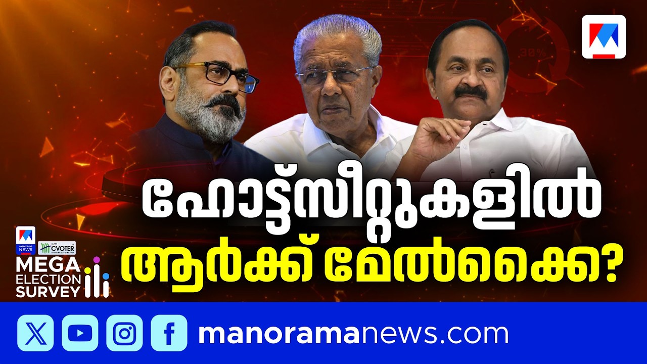 മലബാറിൽ യുഡിഎഫ് തരംഗം; 48-ൽ 34 സീറ്റുകൾ വരെ ലഭിക്കുമെന്ന് മനോരമ ന്യൂസ് സർവേ ​ | C Voter Survey