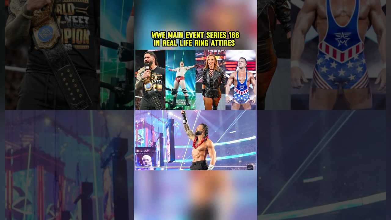 WWE MAIN EVENT SERIES 166 ACTION FIGURES IN REAL LIFE RING ATTIRES