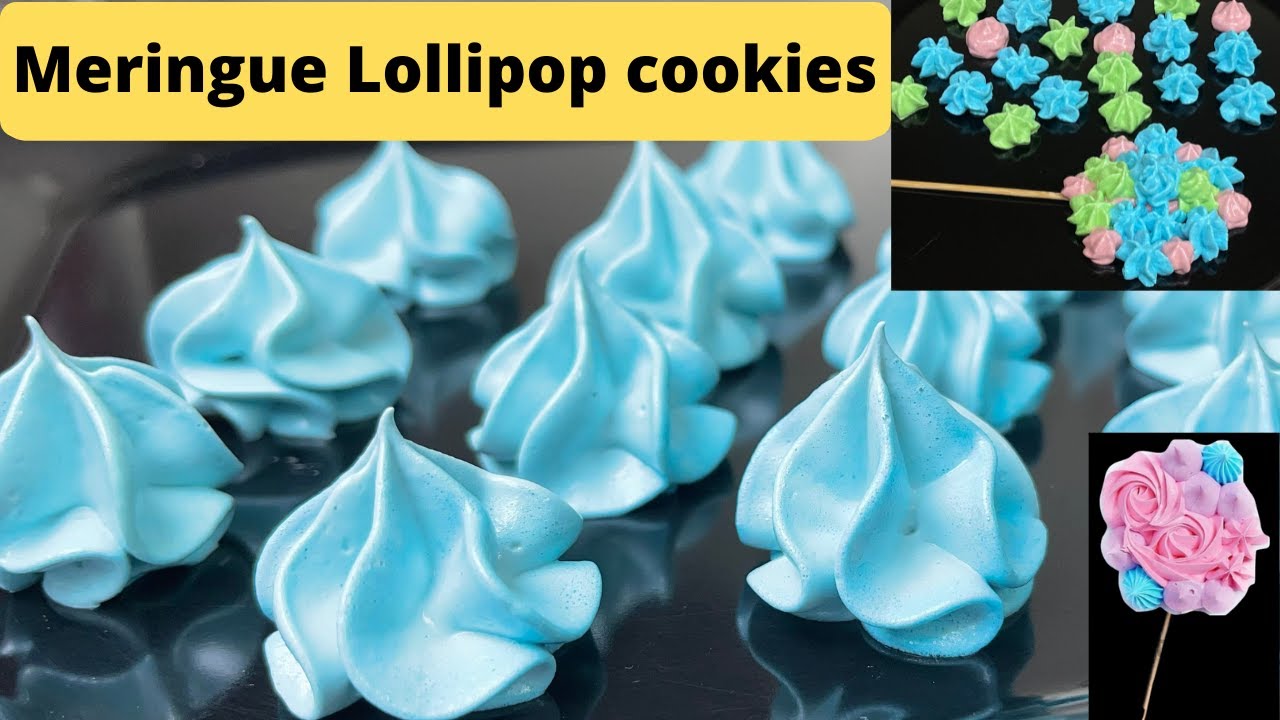 Just 2 ingredients | Meringue Lollipop | Meringue cookies | Kids snack | lollipop |