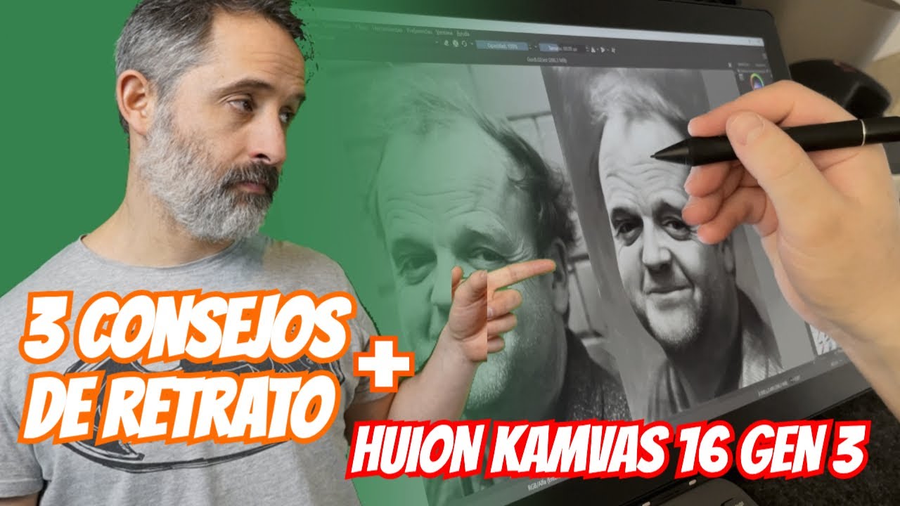 3 Consejos de Retrato + Impresiones finales de la HUION KAMVAS 16 GEN 3
