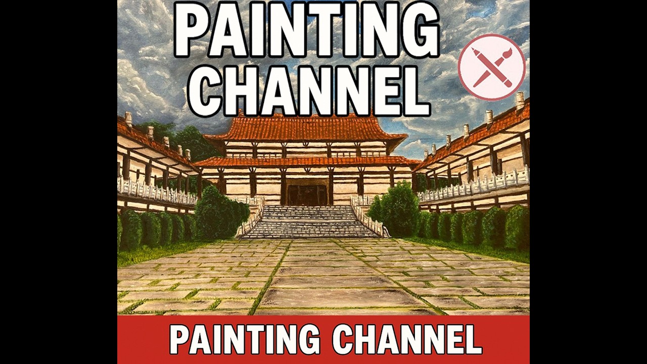 Zu Lai Temple | Painting | Time-Lapse | Realistic Oil Painting