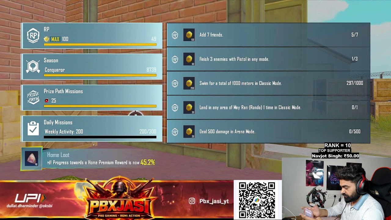 KYA AJJ TOP 5 RANK HOGA  PBXJASI #bgmi #shortsfeed #shorts #conqueror