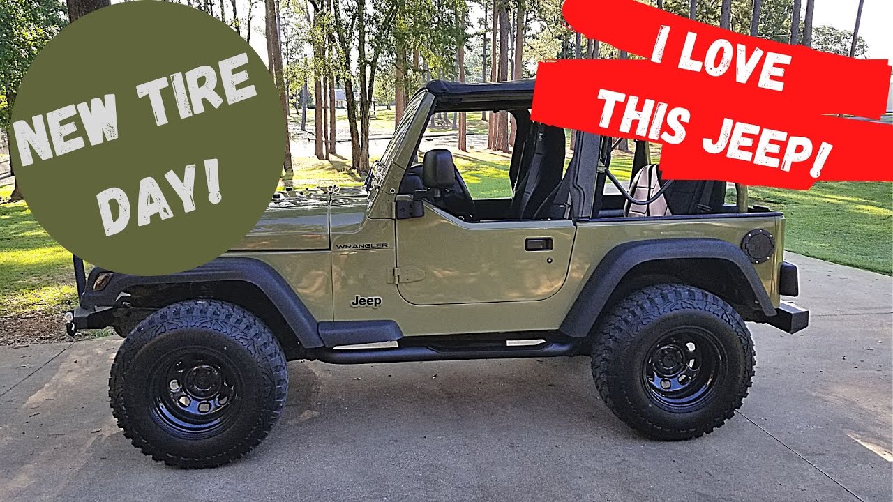 97 Jeep Wrangler New Tire Day!