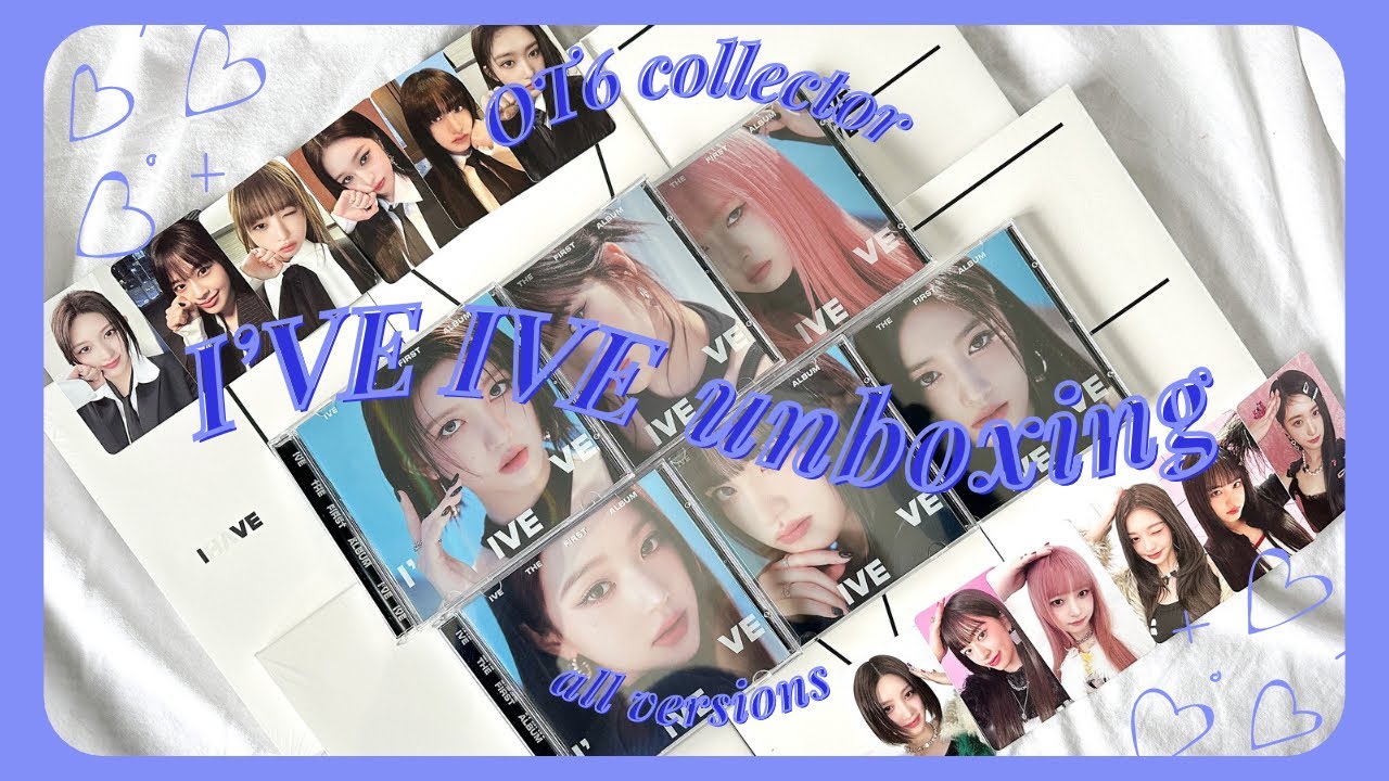 ✰ OT6 COLLECTOR UNBOXES 1ST FULL ALBUM 'I'VE IVE' ✰ 3 photobooks, all 6 jewel cases !!