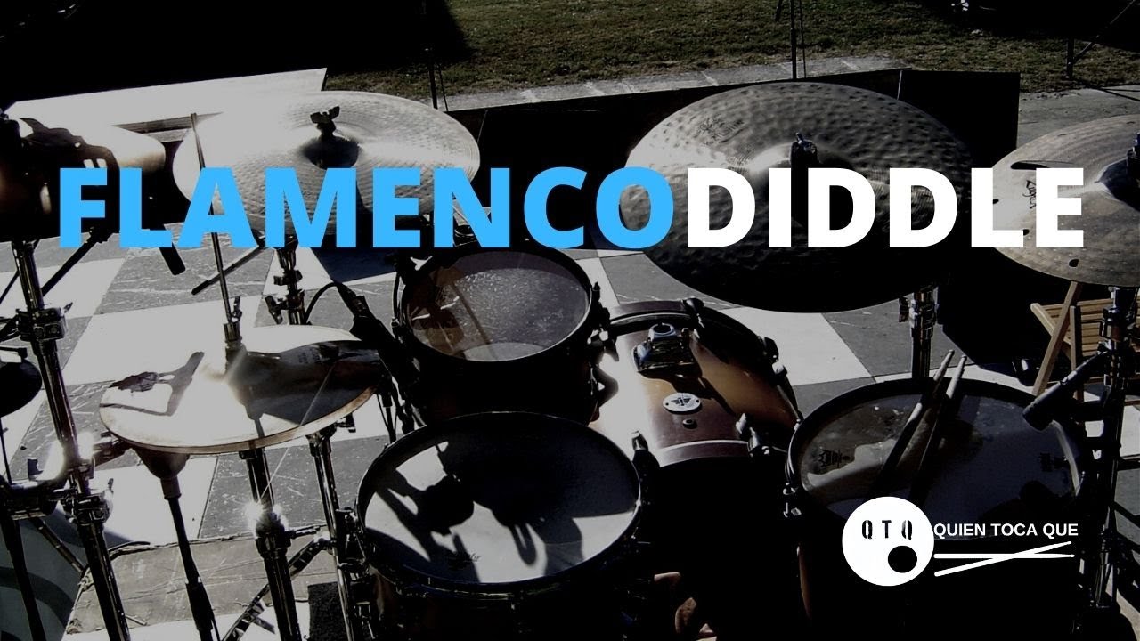 aprende PARADIDDLE en patrón de tangos flamencos en batería