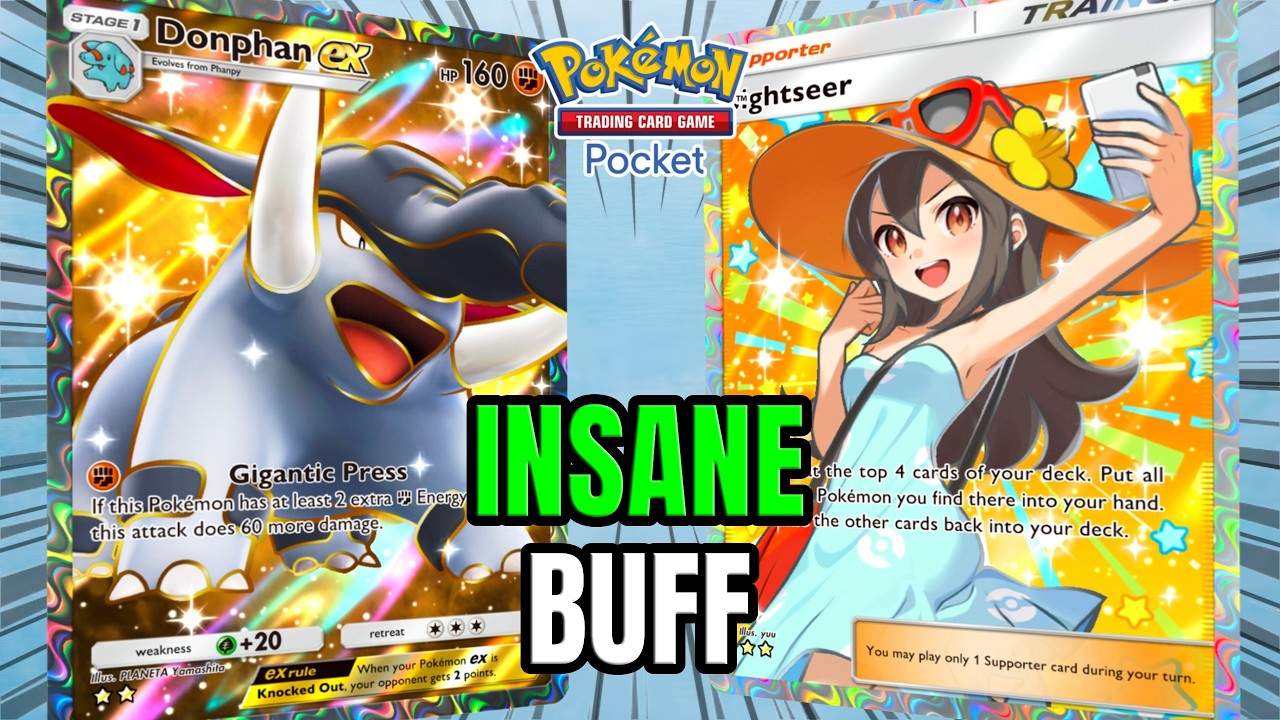 Donphan Just Got STRONGER | Pokemon TCG Pocket