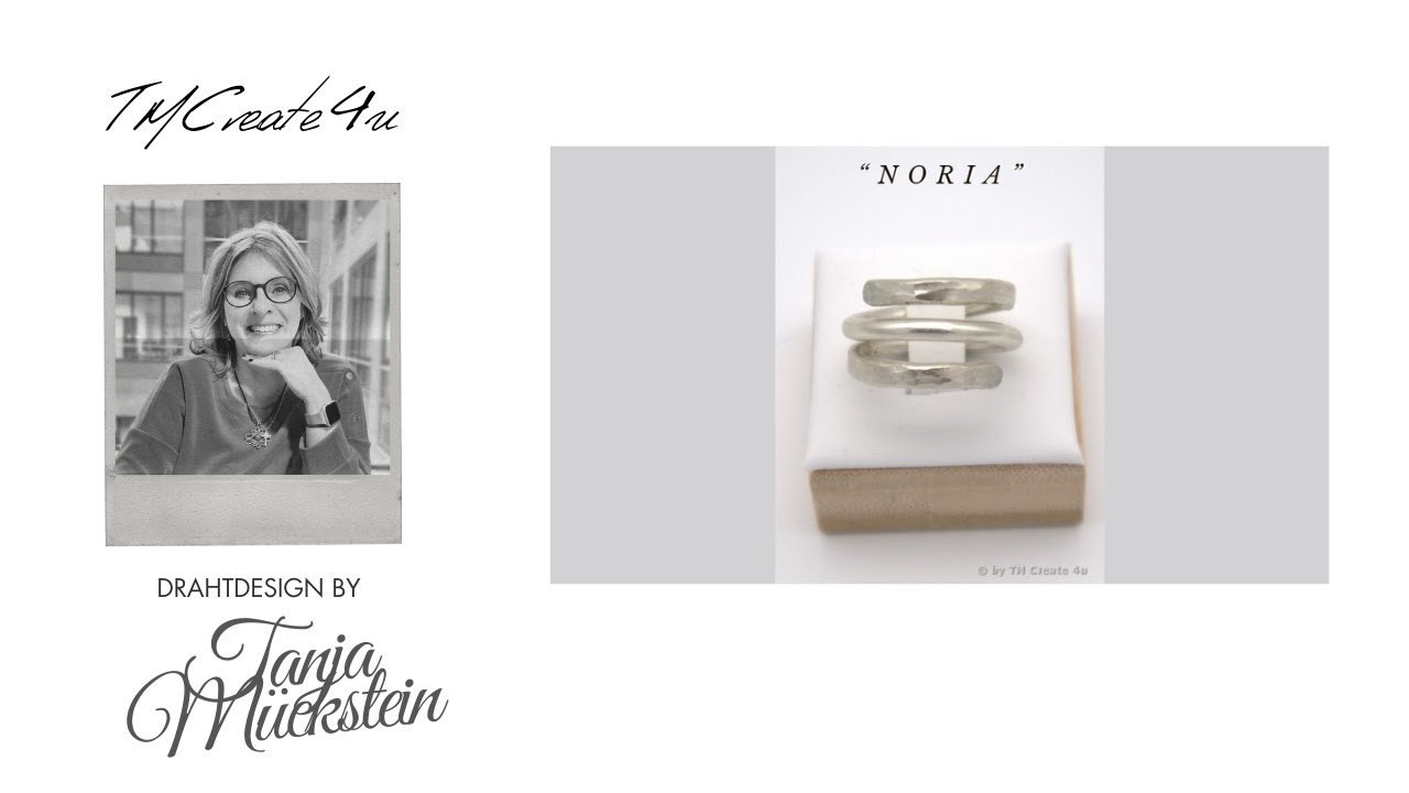 Noria - Ring aus Draht / Schmuckstück / Handwerksstück / DIY aus Aluminiumdraht