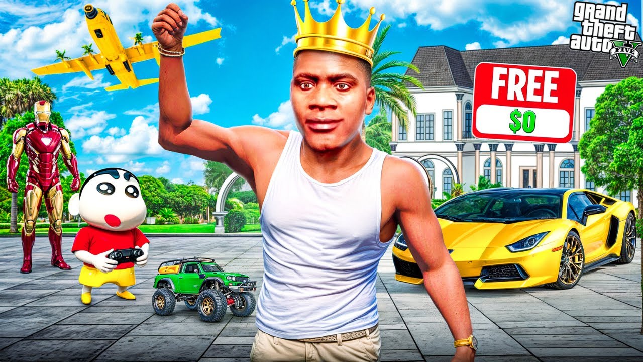GTA 5: Franklin & Shinchan Buy Everything Free In Gta5
