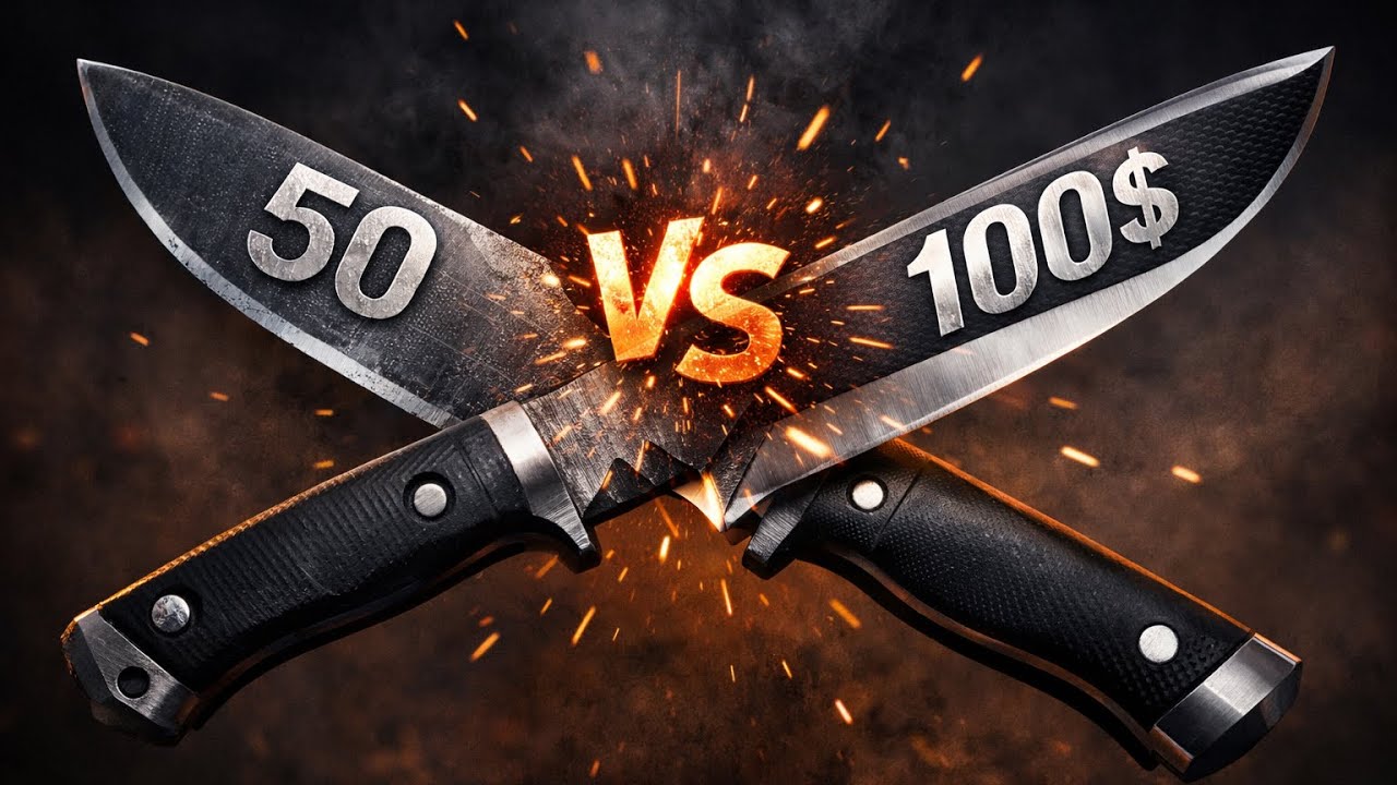 Faca de 50 versus faca de 100