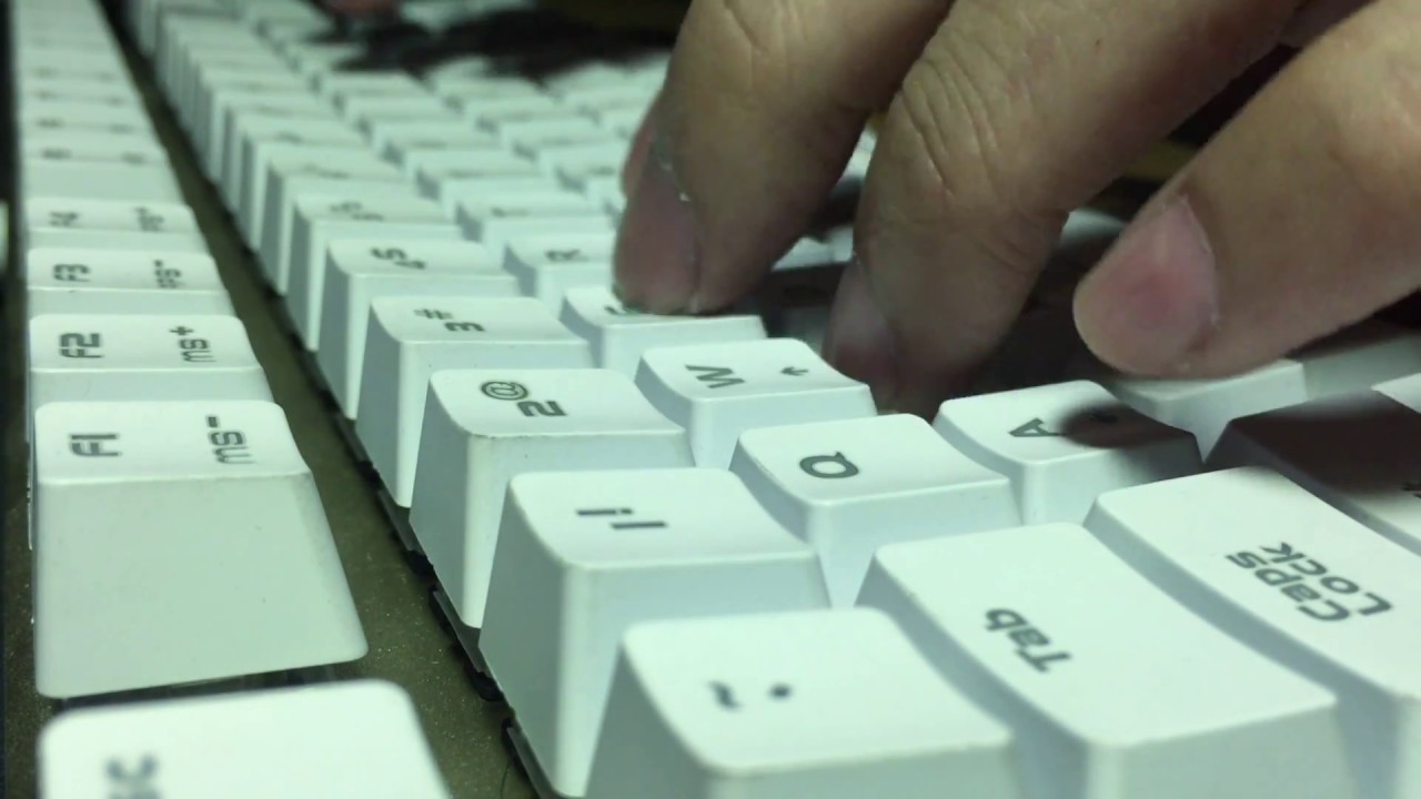 DareU (LBOTS) with Cherry MX White Switches Sound Test