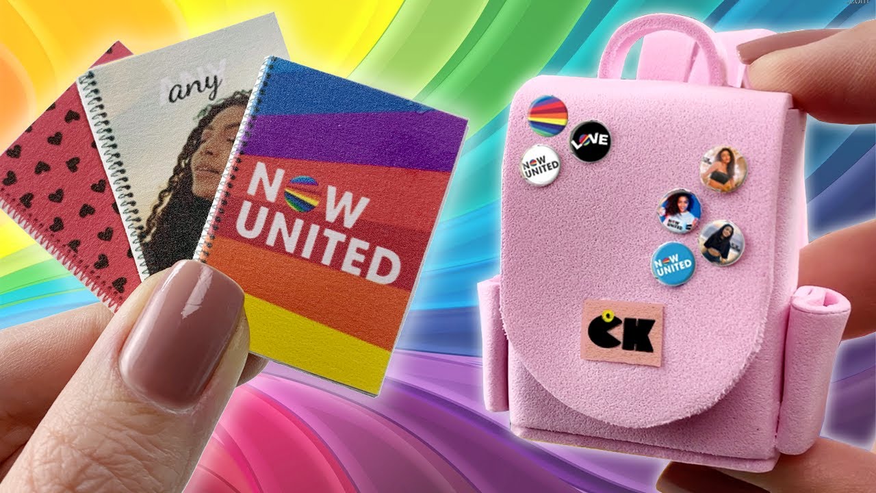 Miniaturas Fáceis de Fazer que Toda Boneca Precisa Ter: Mochila e Caderno Now United