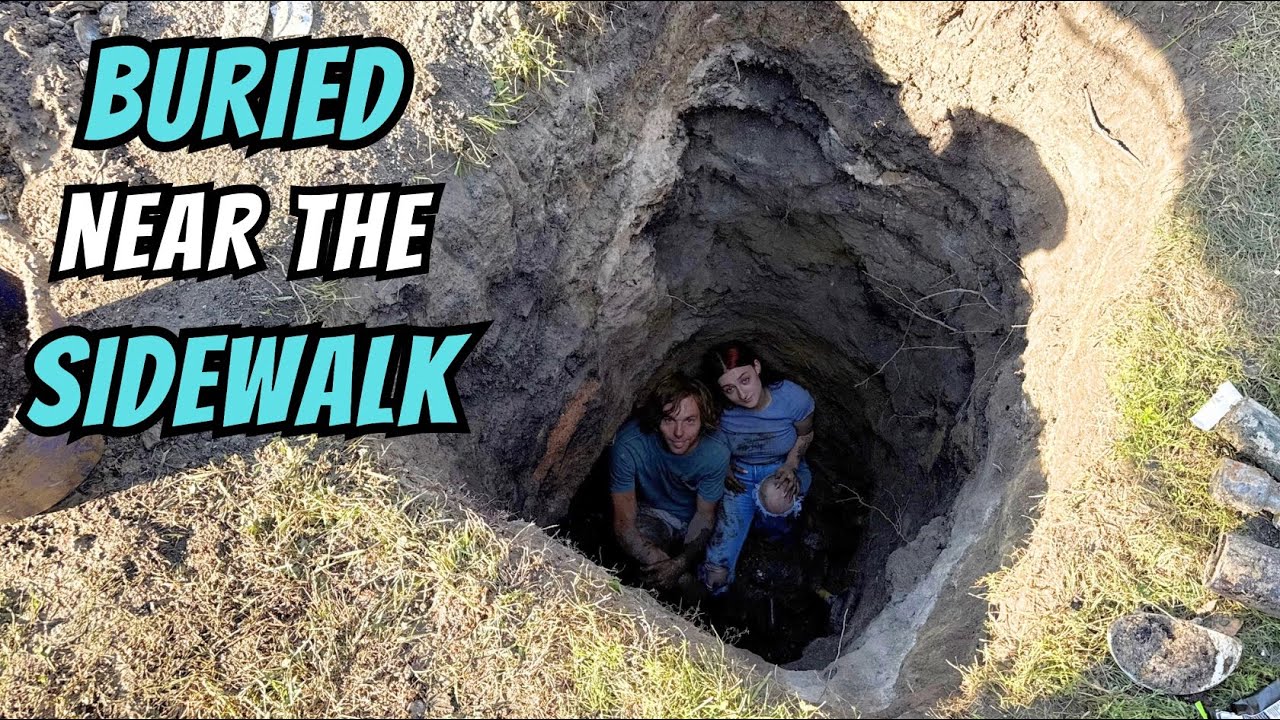 A Strange Sink Spot Near the Sidewalk Opens Up Into an Unbelievable Jackpot