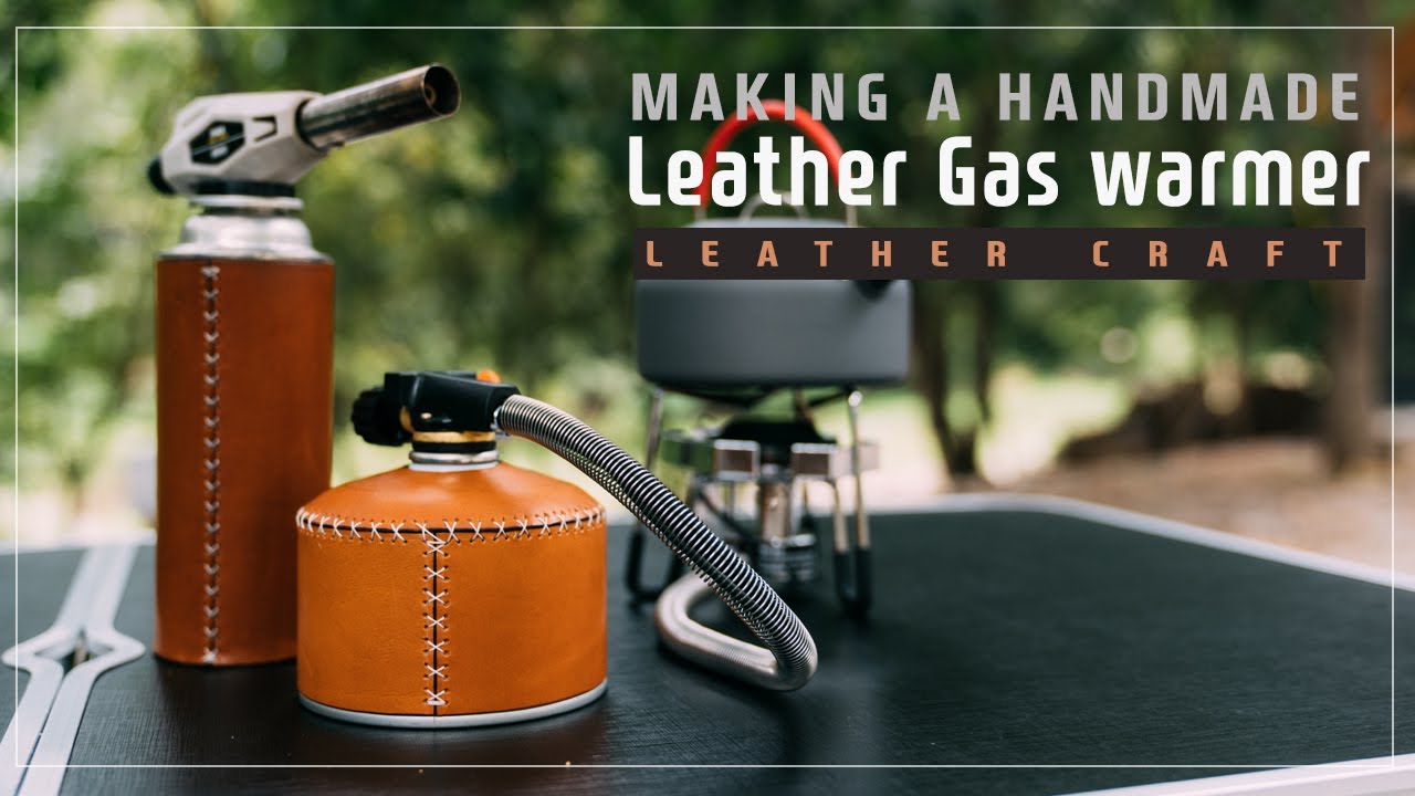 35. Making Leather Gas warmer without pattern  / 패턴없이 가죽 가스 워머 / ASMR / ENG_SUB /