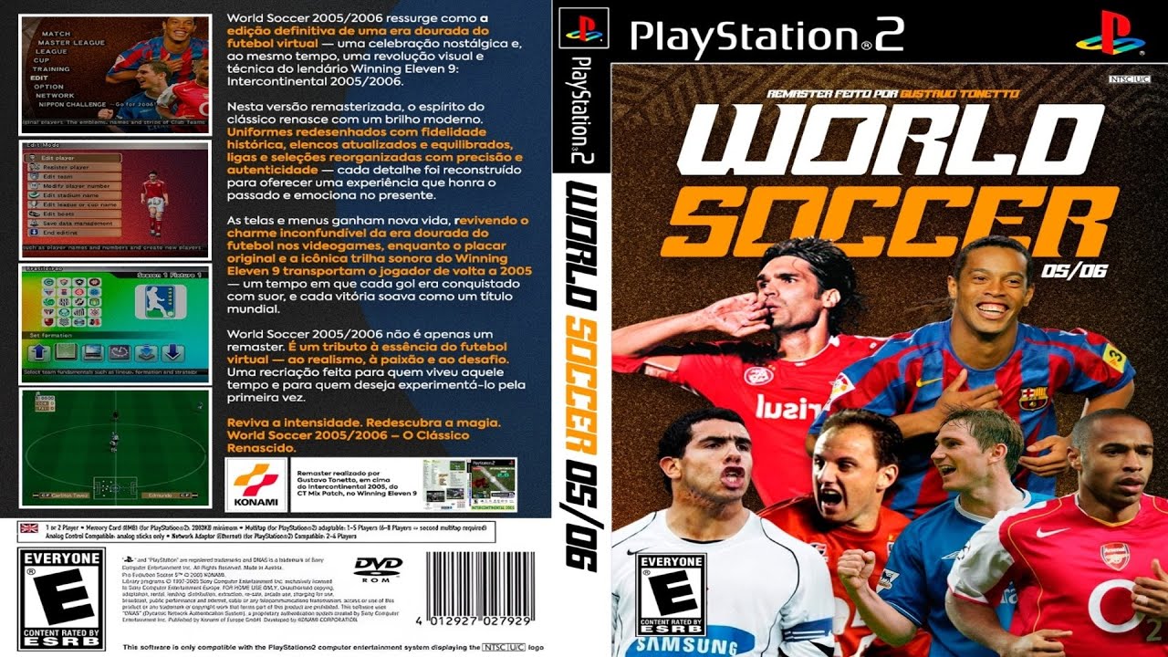 197 - Winning Eleven 9 PS2 - Игровой процесс World Soccer 05-06