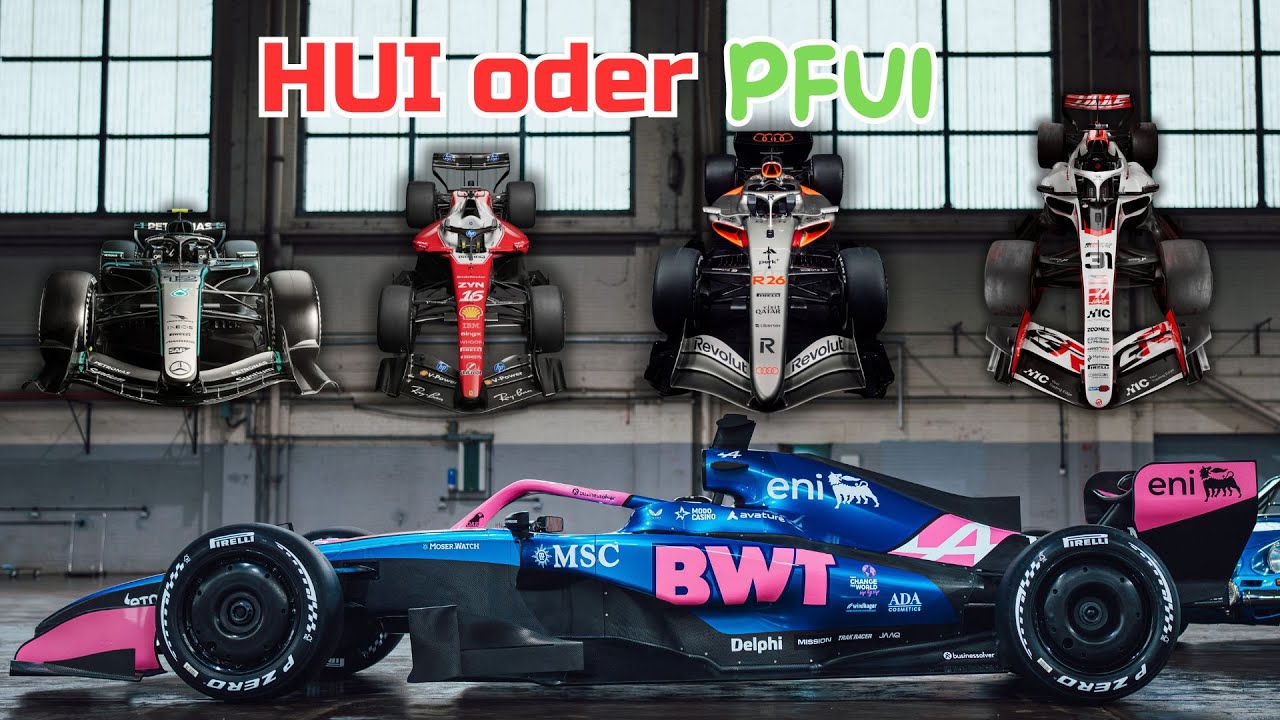 Mercedes, Audi, Ferrai, Haas und Alpine zeigen ihre Autos