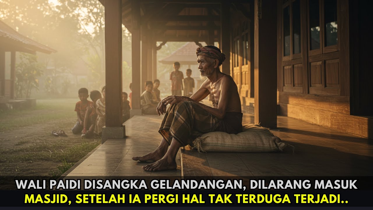 Wali Paidi Disangka Gelandangan, Dilarang Masuk Masjid ! Setelah Ia Pergi Hal Tak Terduga Terjadi..