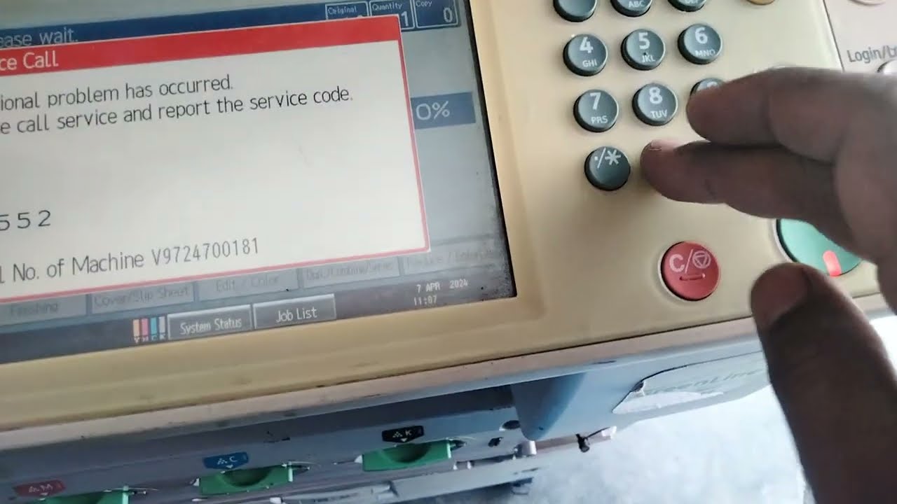 SC 552 error code solution ricoh 2551/2550/2050