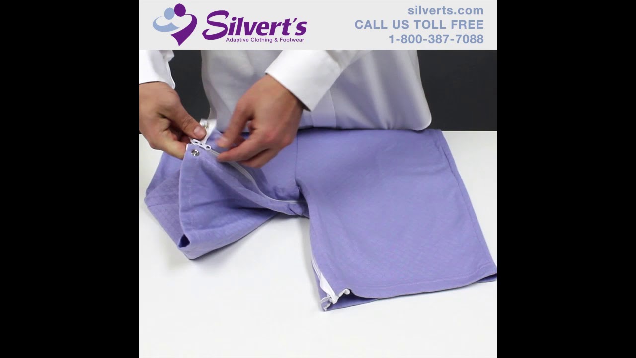 Silvert's Dignity Jumpsuit - Adaptive clothing for seniors with incontinence and disrobing issues