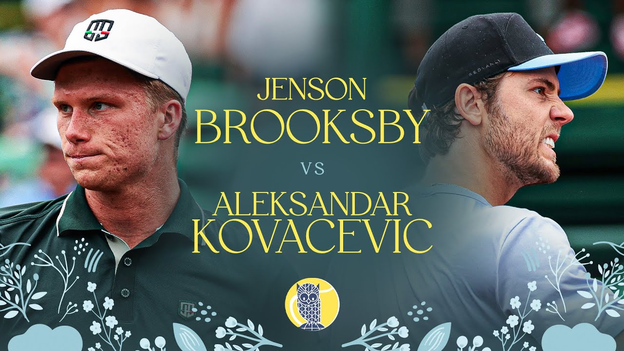 Jenson Brooksby vs Aleksandar Kovacevic | Highlights | 2025 U.S. Clay Quarterfinal