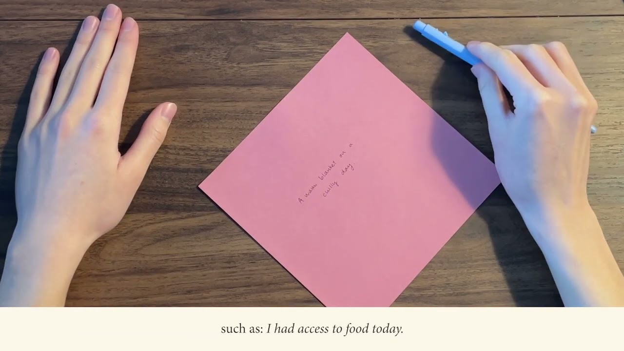4 min Origami Notes for Practicing Gratitude