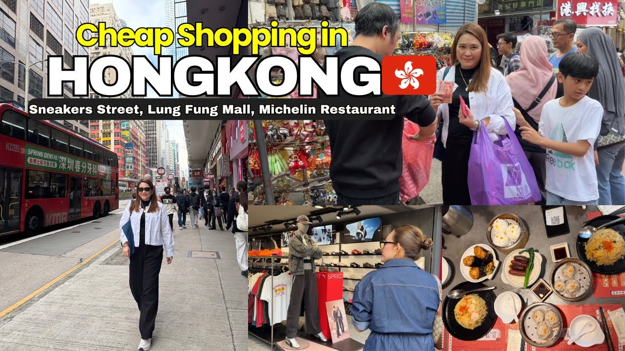 🇭🇰 HongKong Vlog Day 3 - Cheap Shopping at Lung Fung & Sneakers Street, DONKI, Dim Dim Sum, Michelin