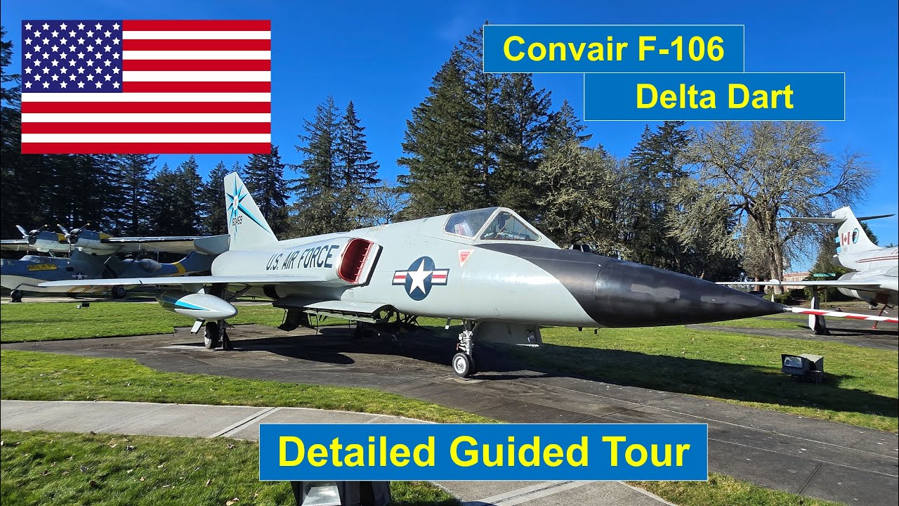 Convair F-106A Delta Dart guided tour in 4K