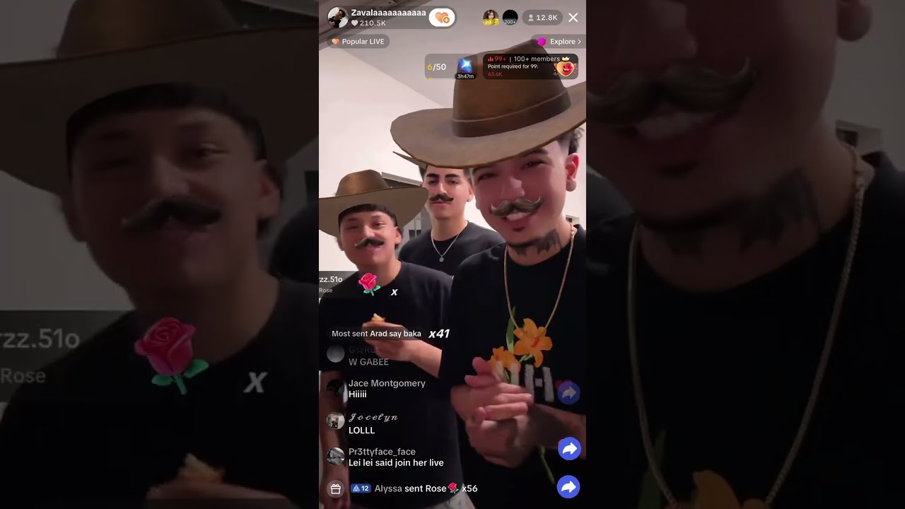 Zavala, Arad, Edwin, & Gabe together going crazzyyy on live