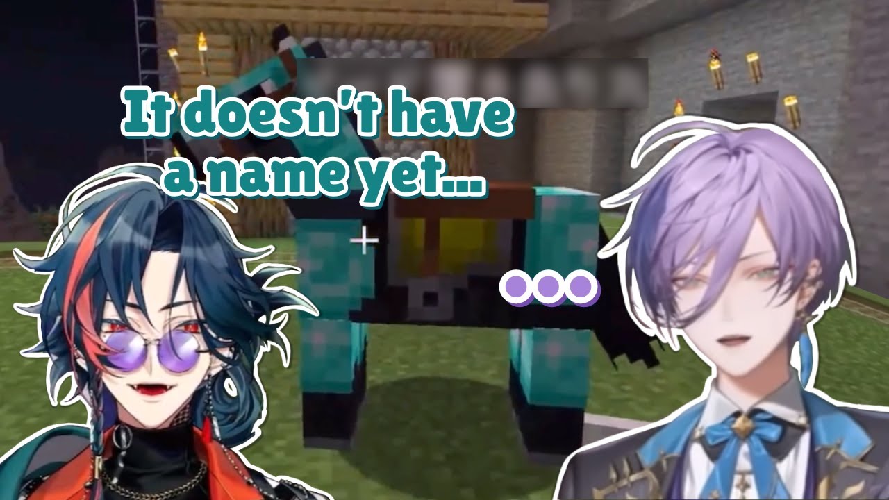 (eng sub) kaisei gives ness' minecraft horse a silly name | Kaisei/Sakaki Ness/Nijisanji