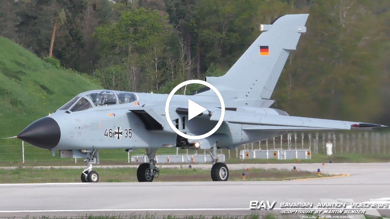 Panavia PA-200 Tornado ECR - German Air Force 46+35 - takeoff at Manching Air Base