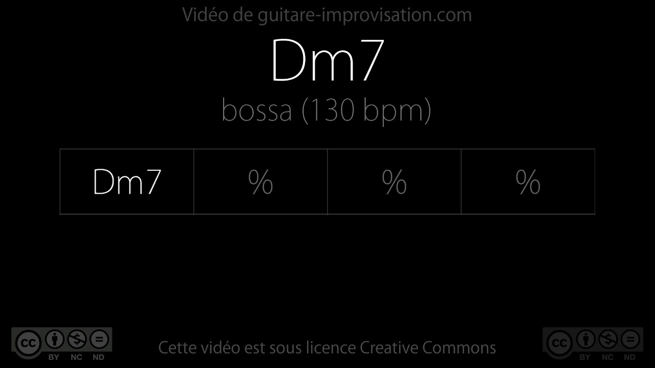 Dm7 (bossa 130 bpm) : Backing Track