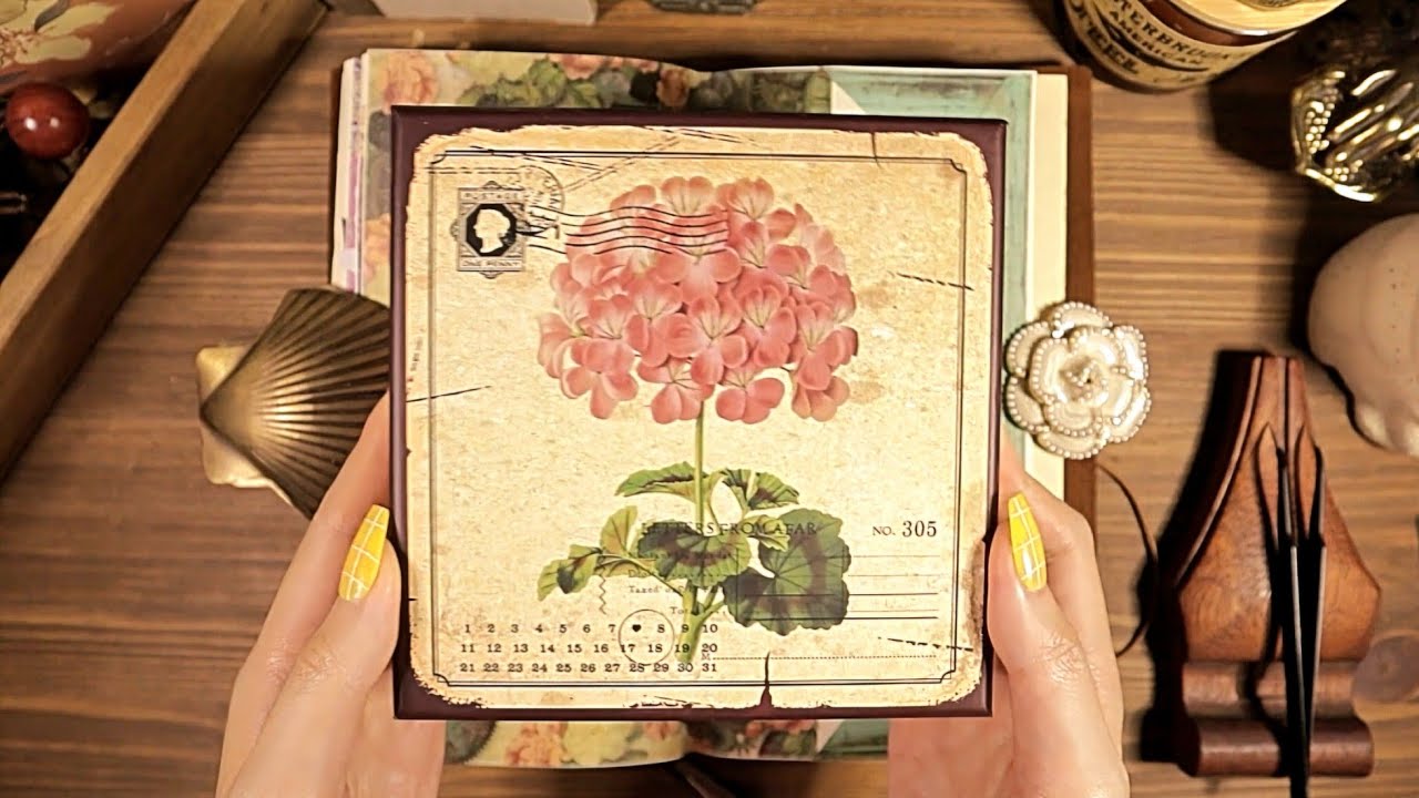ASMR Original Journaling💐 Relaxing Sounds 스트레스 해소 오리지널 다꾸 3 | hwaufranc