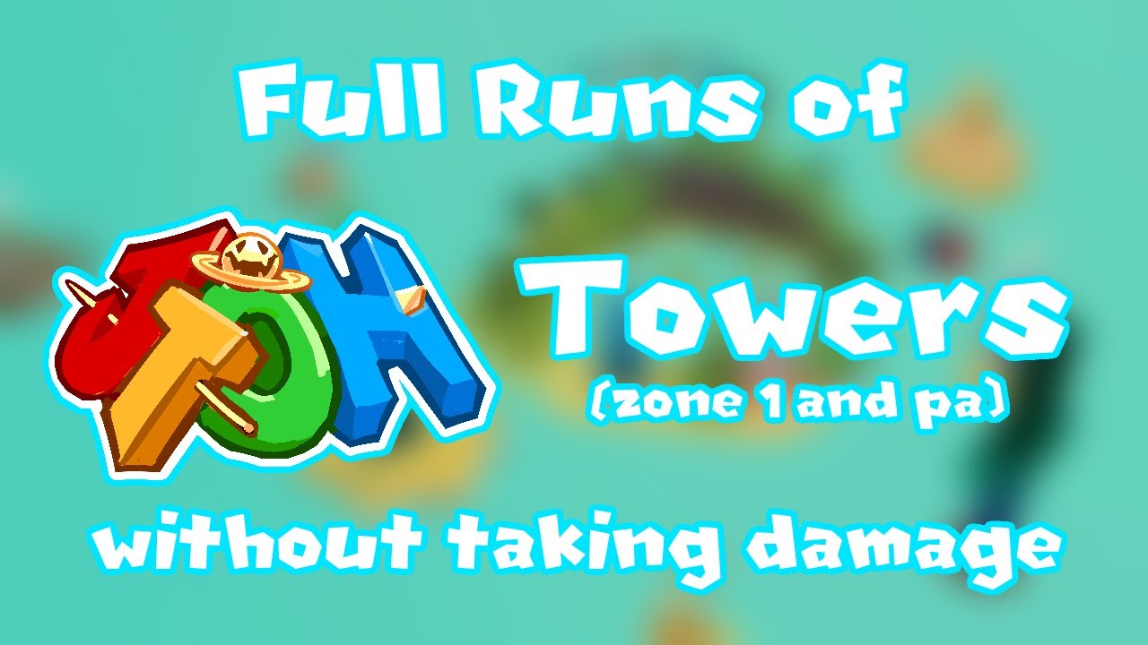 Full Runs of JToH Towers Without Taking Damage (Zone 1 and Paradise Atoll)