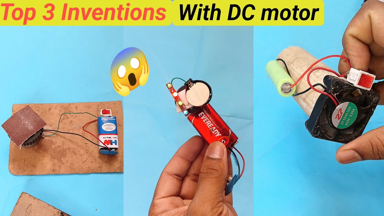 Top 3 Inventions With DC Motor|Simple Inventions Ideas|Life Hacks