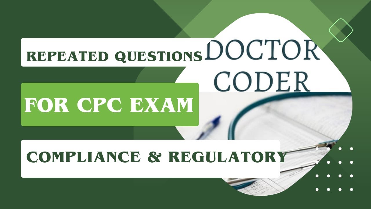 Repeated questions for CPC exam || compliance & regulatory || HIPAA questions || medical coding