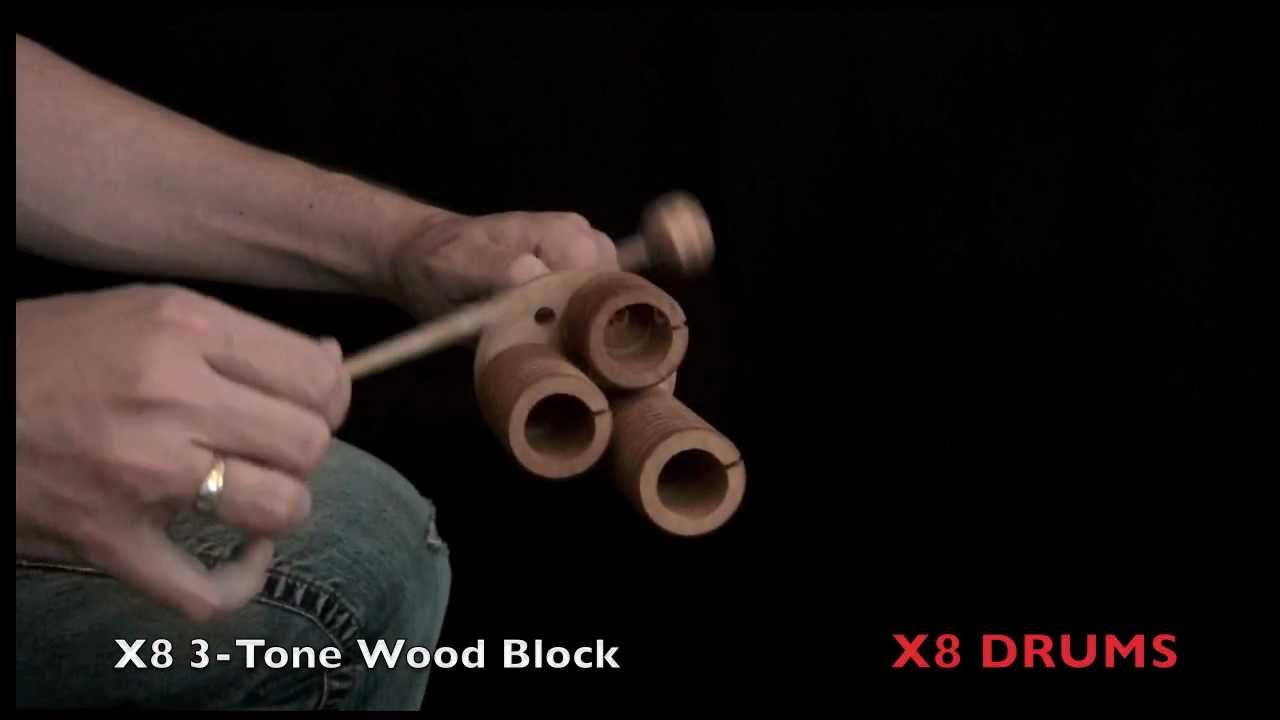 3-Tone Wood Block - X8 Drums