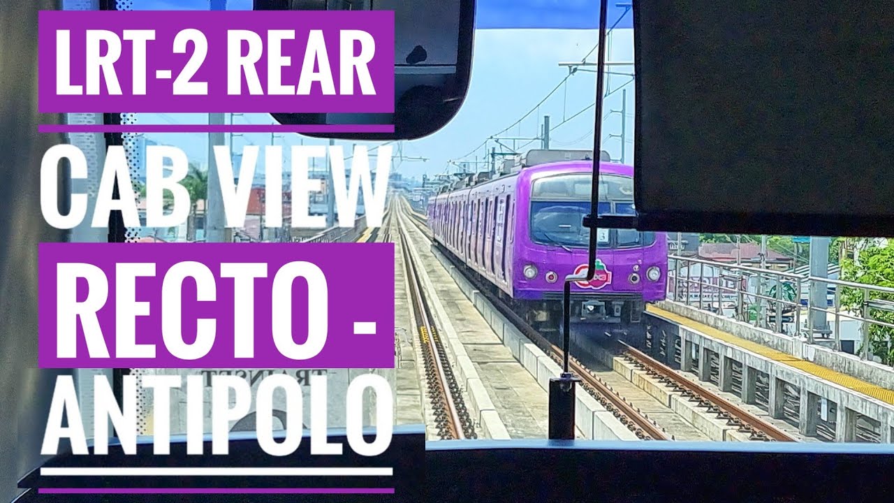 LRT-2 REAR CAB VIEW RECTO - ANTIPOLO #LRTA #LRT-2  #HyundaiRotem #Megatrain #TrainsOfThePhilippines