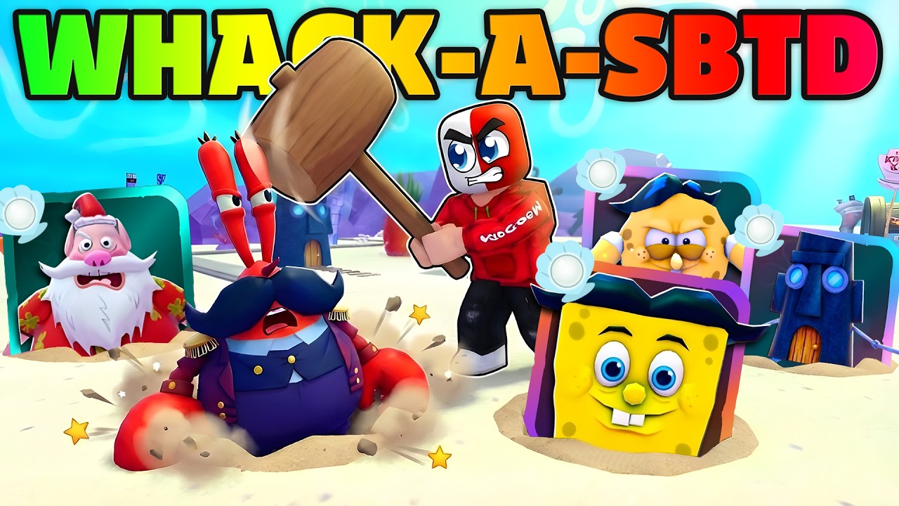 SpongeBob TD, But I Added WHACK A MOLE..
