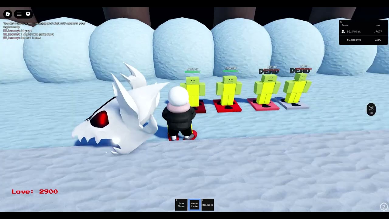 universe sans battle showcase (part 1)
