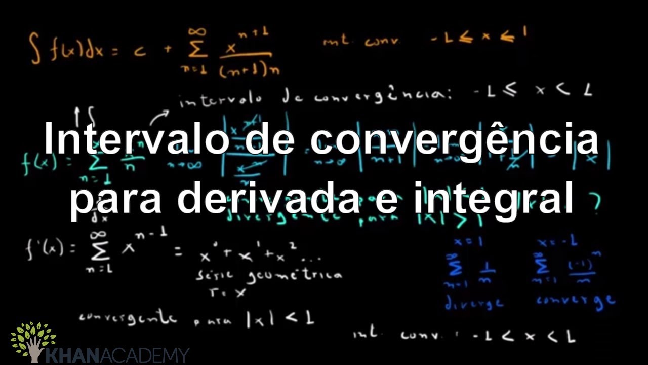 Intervalo de convergência para derivada e integral | Matematica | Khan Academy