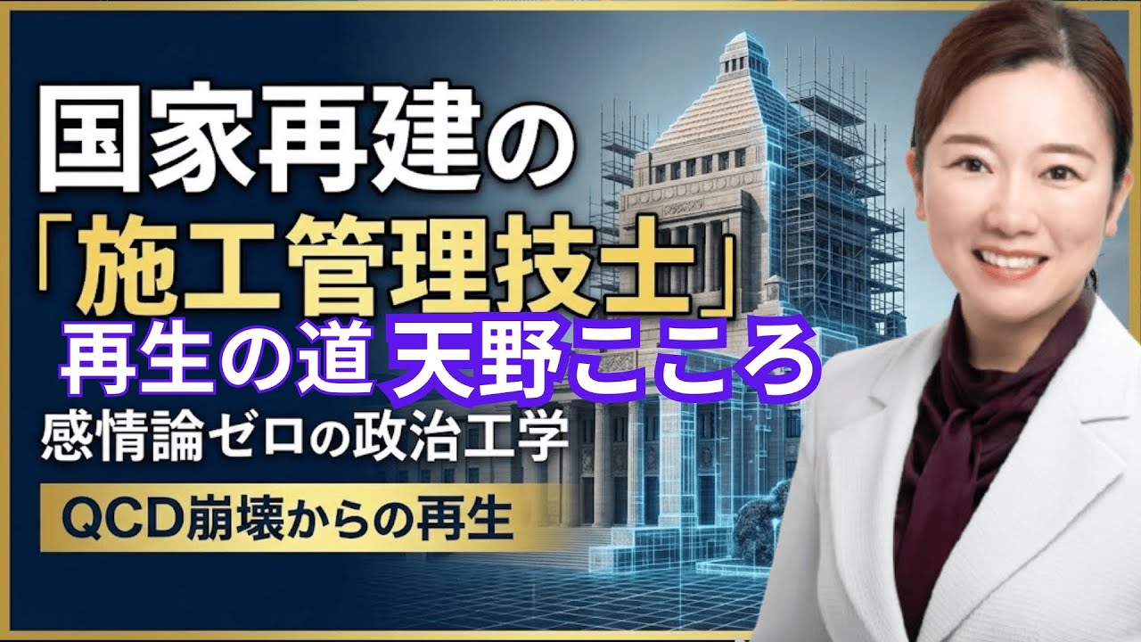 [再生の道国政部応援動画]石丸伸二の遺志を継ぐ天野こころ：国家を再設計する「現場監督」