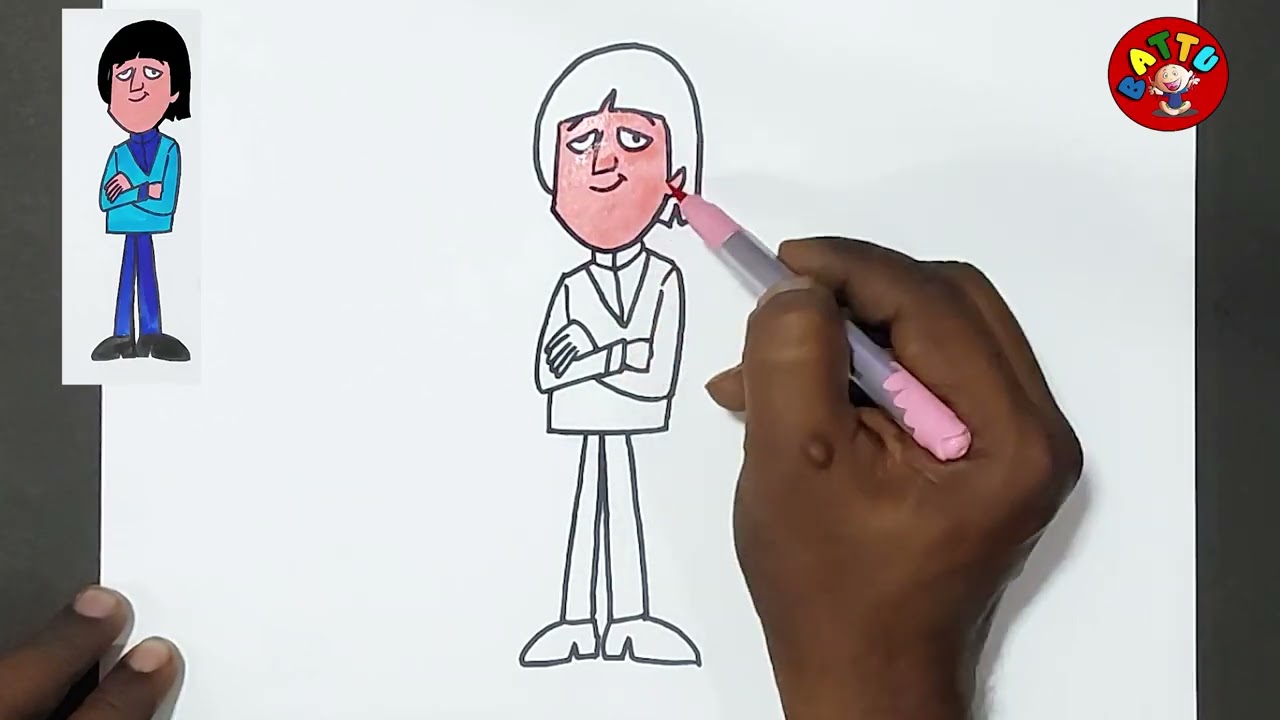 How to Draw The Beatles -John#artbybattu