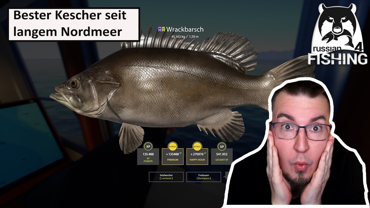 PB Wrackbarsch & über 3000 Silber in 2h30 am Nordmeer Bester Kescher seit langem | Russian Fishing 4