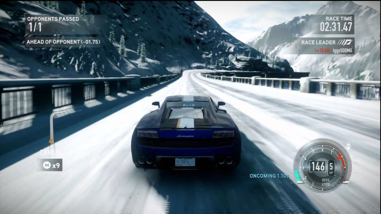 Need for Speed The Run Lamborghini Gallardo LP 550-2 Valentino Balboni Snow Test Drive [HD]