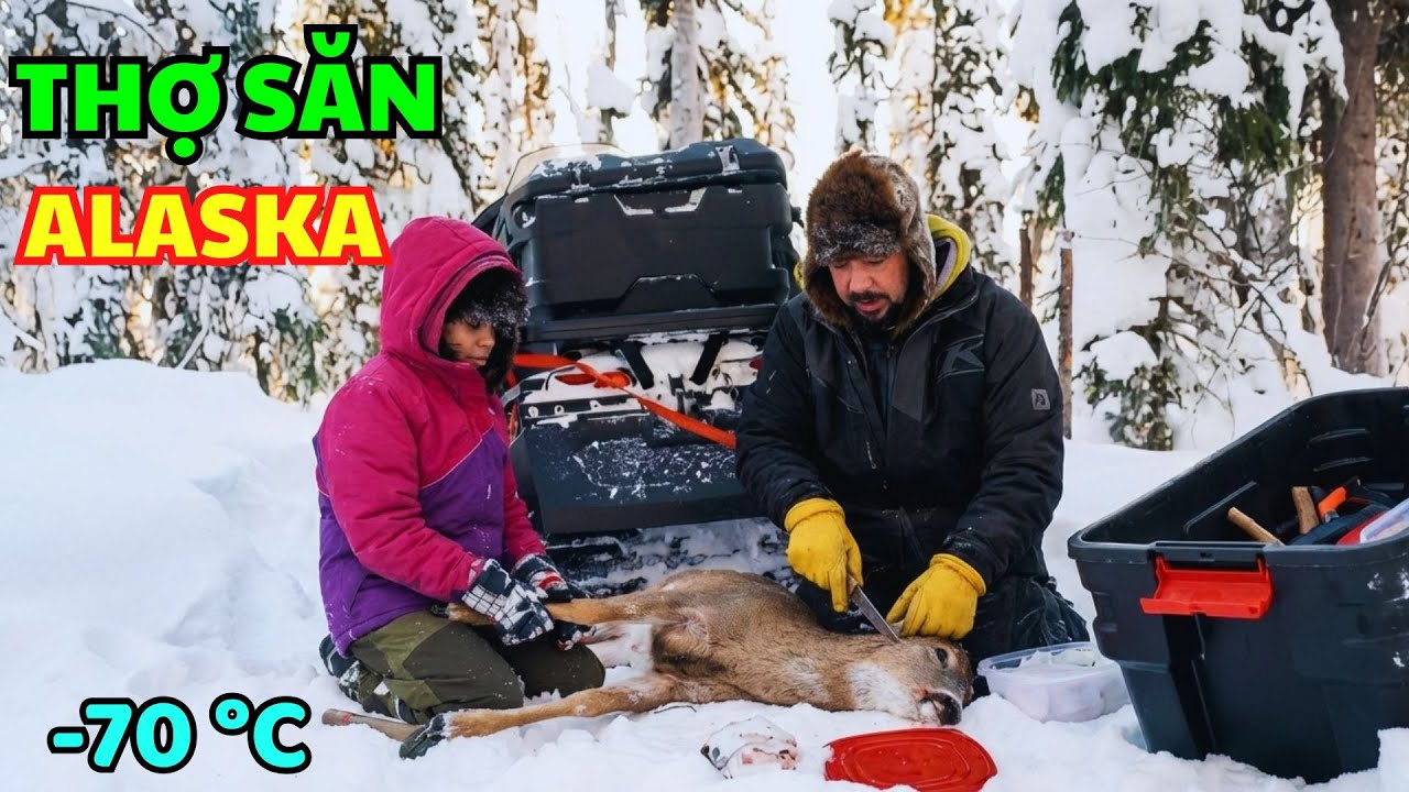 Thợ Săn Alaska - 2 Cha Con Sinh Tồn Săn Thịt Nai Rừng, Thỏ Và Chồn Sói Giữa Rừng Hoang Tuyết Alaska